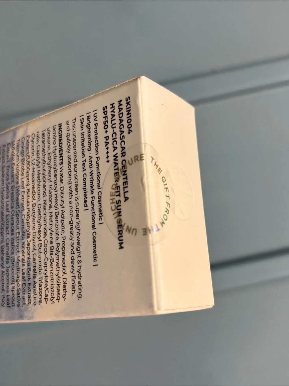 SKIN1004 Madagascar Centella Hyalu-Cica Water-Fit Sun Serum, 50 ML / 1.69 fl oz
